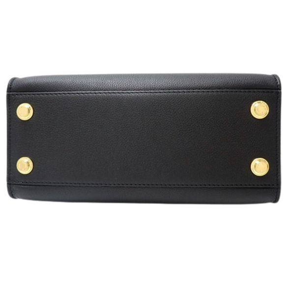 Louis Vuitton On My Side PM Calf Canvas Noir Shoulder bag Black Brown - Picture 4 of 6